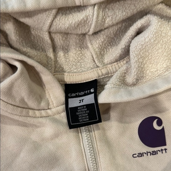 Carhartt Kids 2/3T Orange T-Shirt and Cream Hoodie Set - Picture 3 of 11